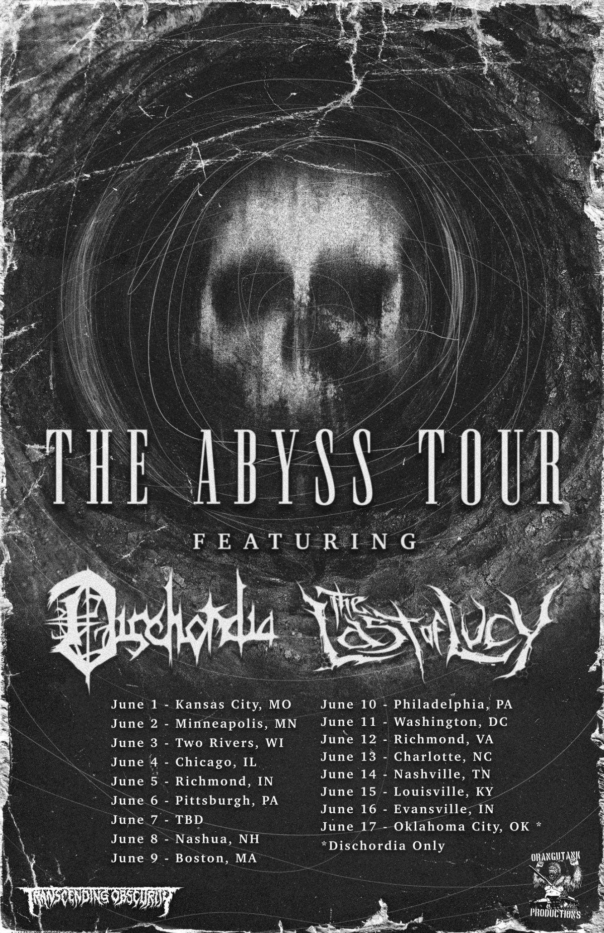 The Last of Lucy, Dischordia to tour Eastern US in&nbsp;June